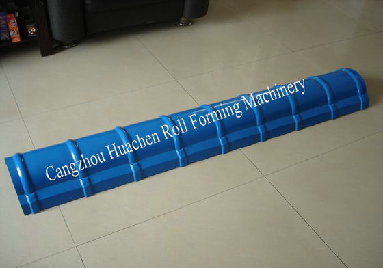 Προσαρμοσμένη αυτόματη μηχανή σχηματισμού κυλίνδρων Ridge Cap με 5.5Kw κύρια ισχύ κινητήρα και έλεγχο PLC για πλάκα πάχους 0,3-0,6mm