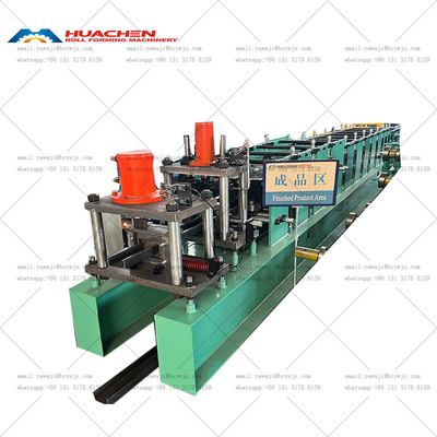 Ελεγχόμενο από PLC C Purlin Roll Forming Machine με 14-18 σταθμούς κυλίνδρων