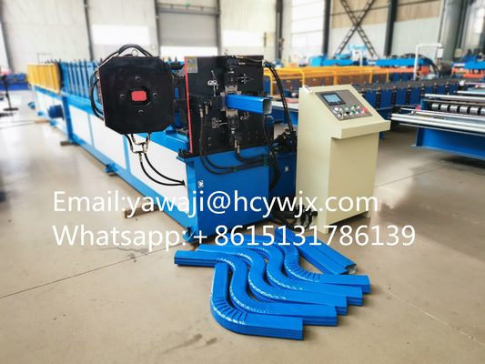 Πλακέτο Σκάφος Downspout Αγκώνα Μηχανή Βροχή Ατσάλι Downspout Roll Forming Μηχανή με αγκώνα