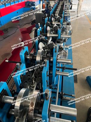 Αυτόματη Μηχανή Διαμόρφωσης Ρολού Εναλλάξιμης C Z Purlin με Ρύθμιση 80 έως 300 mm