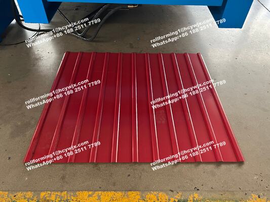 Μηχανή σχηματισμού διπλού στρώματος με σύστημα ελέγχου PLC υδραυλικής κοπής για πλακάκια οροφής πάχους 0,3-0,6 mm