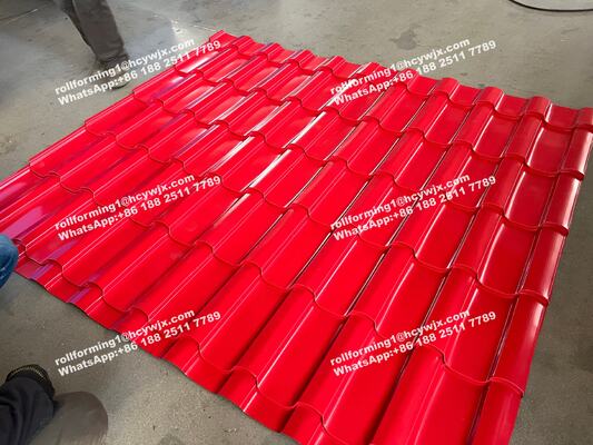 Μηχανή σχηματισμού διπλού στρώματος με έλεγχο PLC για την παραγωγή πλακών πλάτους 1250 mm και πάχους 0,3-0,6 mm