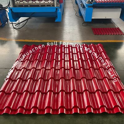 1200mm πλάτος υλικού 18 κυλίνδρων γυαλισμένα πλακάκια Roll σχηματισμού Μηχανή με 5.5KW ισχύ για PPGI/GI ταβάνι πλακάκια