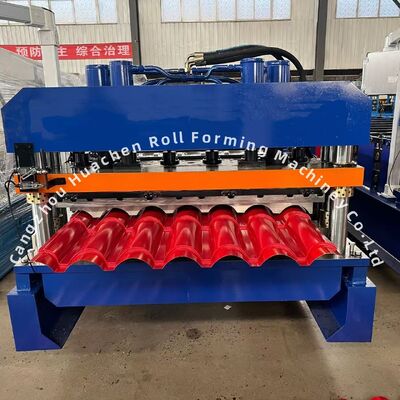 Μηχανή σχηματισμού κυλίνδρων γυαλισμένων κεραμικών με πλάτος 1220 mm με 18 σταθμούς κυλίνδρων και αλυσίδας για κατασκευές χάλυβα