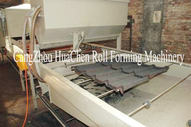 Ντυμένος ο Stone ρόλος κεραμιδιών στρέμματος μετάλλων που διαμορφώνει την υψηλή ικανότητα γραμμών παραγωγής