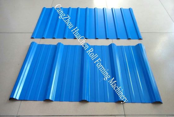 Αυτόματος διπλός ρόλος στρώματος που διαμορφώνει τον έλεγχο συχνότητας φύλλων PLC υλικού κατασκευής σκεπής μηχανών