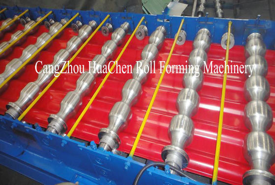 Στέγη σχεδιαγράμματος/κεραμιδιών χάλυβα/βερνικωμένος ρόλος κεραμιδιών που διαμορφώνει τη μηχανή με το σύστημα ελέγχου PLC