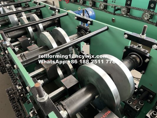 Μεγάλη ακρίβεια 1,8 mm C Purlin Roll Forming Machine Κατασκευή Αλλαγή μεγέθους