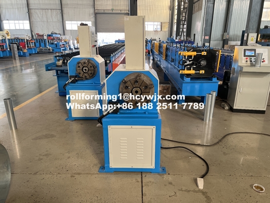 0.45-0.6mm Υλικό πάχος Downspout Roll Forming Machine με ισχύ κινητήρα 5,5kw