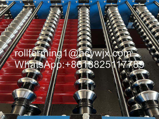 Μηχανή σχηματισμού κυματοειδών κυλίνδρων με έλεγχο PLC H βάση δέσμης με κωδικοποιητή Omron υδραυλική κοπή