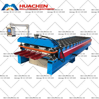 380v 50Hz 3 φάσεις Ibr Αλουμινίου Χάλυβα οροφή Roll Forming Machine με ανθεκτικά ρουλέτα