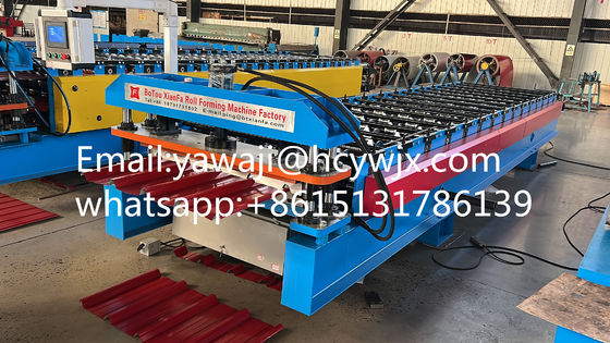 380v 50Hz 3 φάσεις Ibr Αλουμινίου Χάλυβα οροφή Roll Forming Machine με ανθεκτικά ρουλέτα