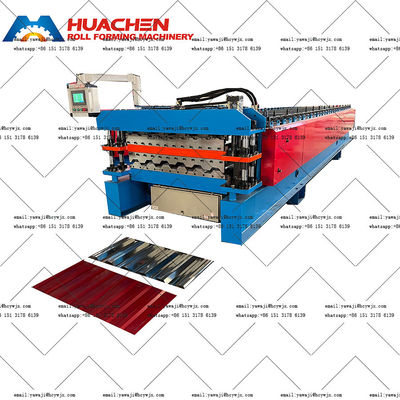 1250mm Material Width Double Deck Roll Forming Machine με ταχύτητα 15m/min κατασκευασμένο