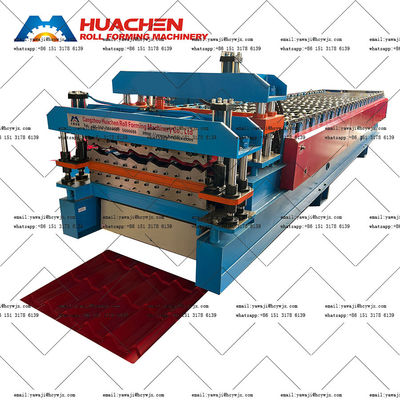 Αποδοτική μηχανή σχηματισμού κυλίνδρων διπλού κατάστρωμα με 16 σταθμούς και αλυσίδα κίνησης