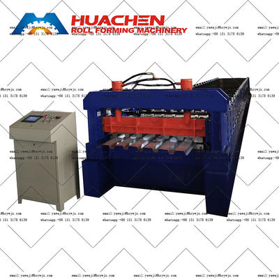 PPGI / GI 1,2 mm μηχανή σχηματισμού ρολ πάτωμα κατάστρωμα