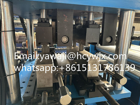 Υδραυλική κοπή γαλβανισμένου χάλυβα OMEGA Purlin Roll Forming Machine με CE