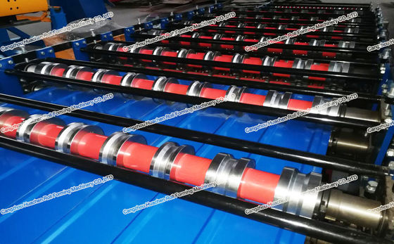 Διπλός ρόλος μετάλλων φύλλων χρώματος στρώματος που διαμορφώνει το πλάτος 1250mm φύλλων μηχανών
