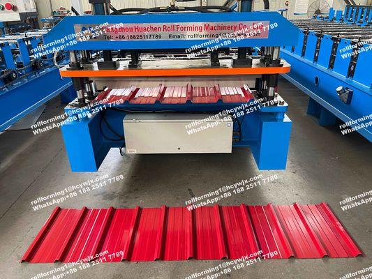 Ηθιοπία 600 Σύστημα ελέγχου PLC Μηχανή κατασκευής φύλλων οροφής Μηχανή σιδηροτροχιάς