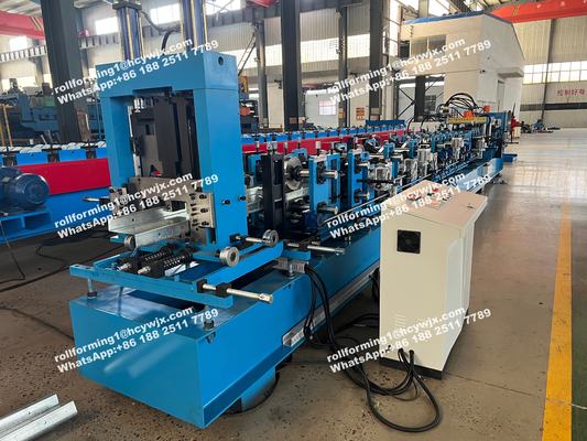 CZ Purlin Steel Sheet Roll Forming Machine για αποθήκη