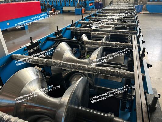 Προσαρμοσμένη αυτόματη μηχανή σχηματισμού κυλίνδρων Ridge Cap με 5.5Kw κύρια ισχύ κινητήρα και έλεγχο PLC για πλάκα πάχους 0,3-0,6mm