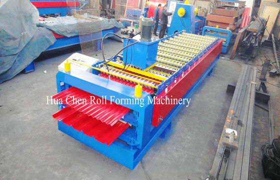 Διπλός ρόλος φύλλων χάλυβα χρώματος επιτροπής στεγών στρώματος που διαμορφώνει τη μηχανή με 12/13 σειρές