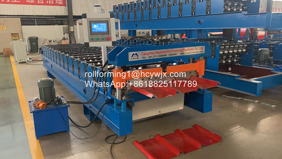 Μηχανή σχηματισμού κυλίνδρων οροφής με φύλλα μετάλλου Aluzinc TR4/TR5/TR6