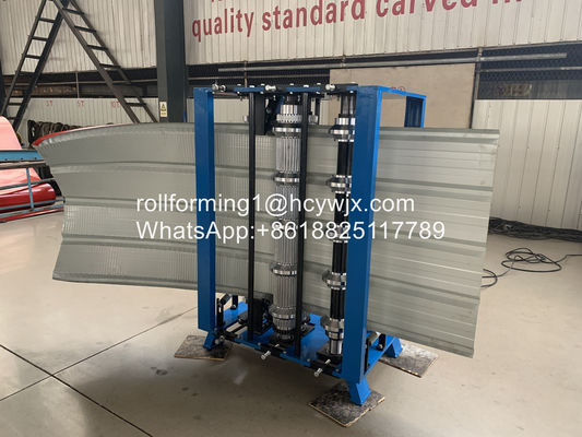 Χειρωνακτική κάμψη PLC μηχανών πτύχωσης φύλλων στεγών ΓΠ 6m/Min Ppgi